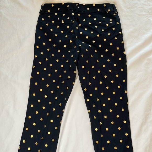 OLD NAVY Women’s Black with Gold Dots Pixie Stretch Ankle Pants Size 4 - Picture 10 of 10